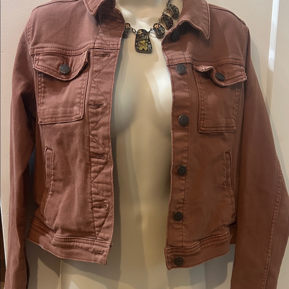 Sonoma Women's Camel Brown Denim Jacket